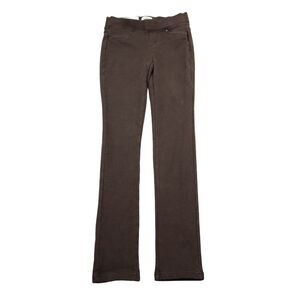 Labijou Pants Womens S Brown Low Rise Pocket Stretch Elastic Waist Jegging